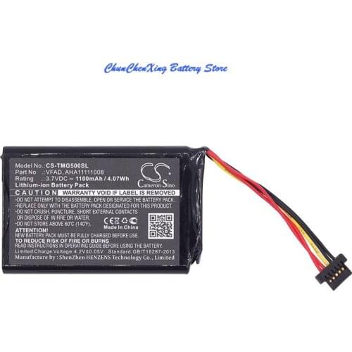 Cameron Sino 1100mAh Battery AHA11111008, VFAD for TomTom 4FL50, 4FL60, Go 5000, GO 5100, Go 6000, GO 6100, PRO TRUCK 5250