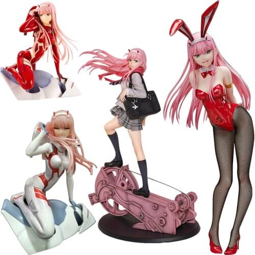 Darling in the FRANXX Figure Zero Two 02 red clothes Sexy girls Anime PVC Action Figures toy Adult Collectible Model Doll Gifts
