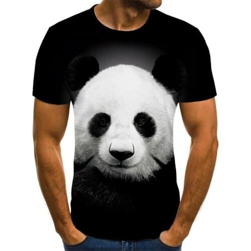 3D Printing pattern interesting T-shirts for children boys and girls T-shirts Panda bamboo polar bear Harajuku cute T-shirt new