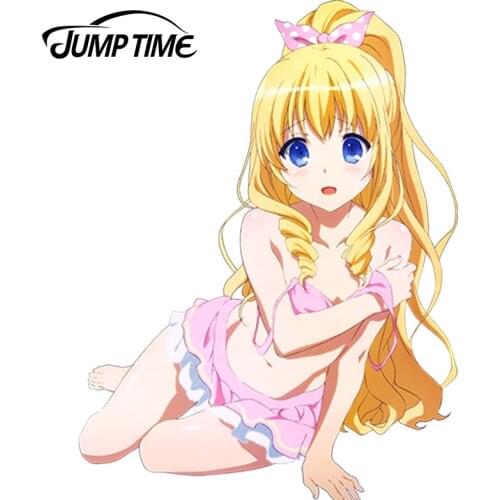 JumpTime 13cm x 9.6cm Sexy Car Sticker Amagi Brilliant Park Latifa Fleuranza Beauty Stickers Car Decal Anime Graphic