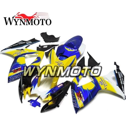 Complete Fairings Kit For GSXR600 750 06-07 2006 2007 K6 Injection ABS Plastics Fairing Bodywork Frames Cowlings Yellow Blue New