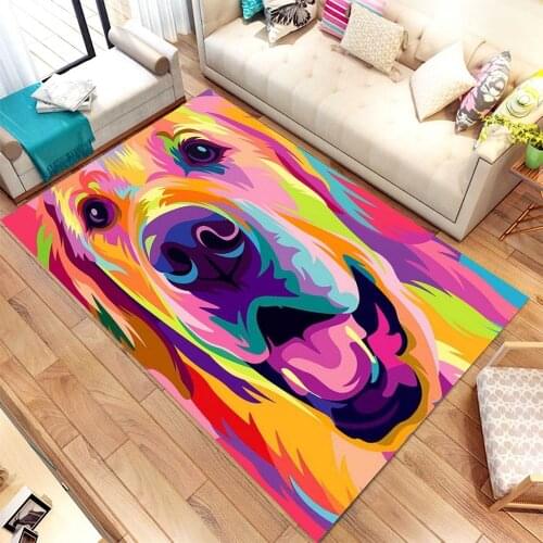 Colorful Dog Pattern Carpet, Modern Rug, Area Rug, 3d Print Carpet, Non Slip Flor Carpet, Kids Room Rugs, Awesome Rugs