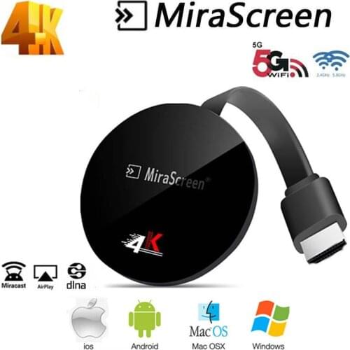Mirascreen G7 PLUS TV Stick 2.4G 5G 4K Video Dongle Streamer HD TV Wireless Dongles HDMI-compatible WiFi Display Android Dongle