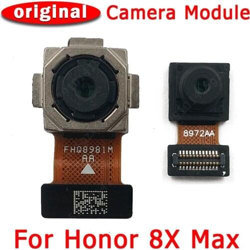 Original Front Rear Back Camera For Huawei Honor 8X Max 8XMax Main Facing Frontal Camera Module Flex Replacement Spare Parts
