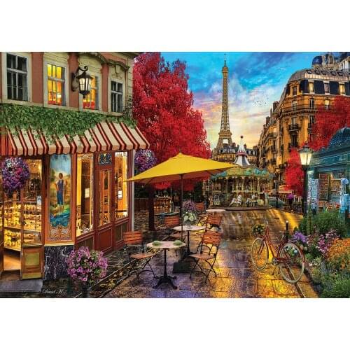 Puzzle 1500 Pieces Landscape Educational Toy Adult Evening in Paris Lighthouse Galerie Vero Rickeys Dinner İts about time