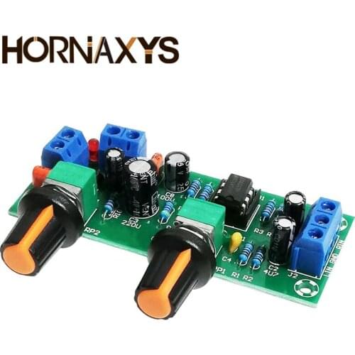 High-precision Single supply low pass filter board subwoofer preamp board 2.1 channel DC 10-24v 22hz-300hz