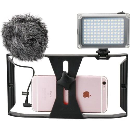 Ulanzi Handheld Video Rig Stabilizer for Live streaming / Vlogger/ Youtube for 96 Led Video Light microphone