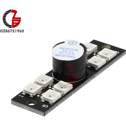 FPV NAZE32 Skyline32 Flight Controller Monitor Detector WS2812B LED Light Display with Active Buzzer Alarm