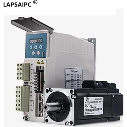 Lapsaipc 60JASM04230K-2500-W+JASD4002-2500 400w 0.4kw 3000rpm 1.27NM 60mm 220V AC Servo Motor&drive kit with 3m cable 2500line