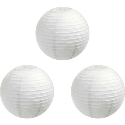 SHGO HOT-8" Paper Lantern - White (3 pieces)