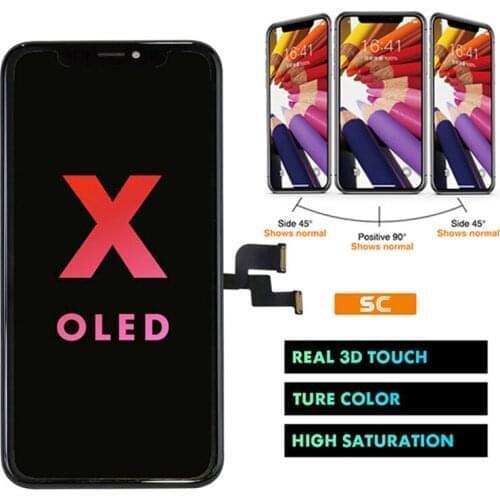 100% Tested AAA+++ For iPhone X XS MAX XR 11 PRO OLED Display LCD Screen Replacement with True Tone No Dead Pixel Incell Pantall