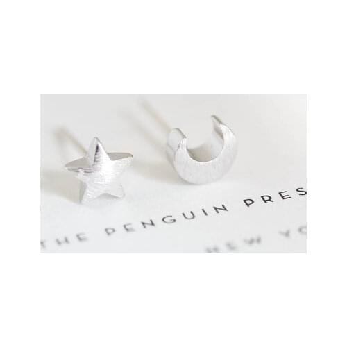 SMJEL 30PCS-S020 Wholesale New Cute Earrings Fashion Jewelry Teens Moon and Star Stud Earrings for Women brincos