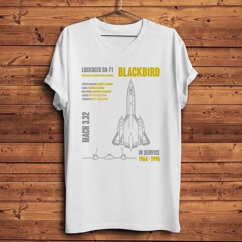 SR-71 Blackbird Aircraft cool geek tshirt Men new White short sleeve Casual T Shirt Unisex nerd geeker streetwear tee