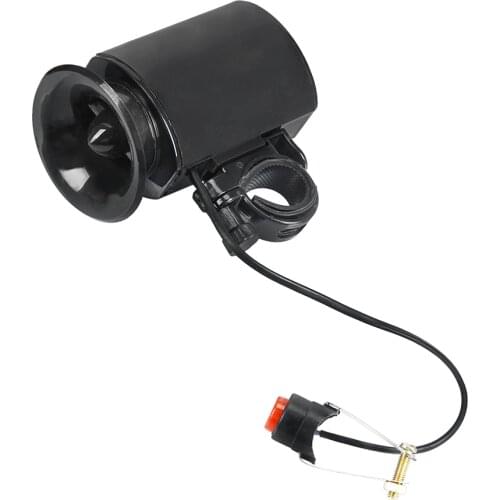 6 Sounds Super Loud Black Electronic Bicycle Bell Bike Bike Horn Siren Ring Alarm Speaker Ultra-loud Speaker
