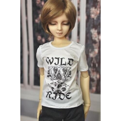 1/4 1/3 scale BJD clothes print Top Short sleeve T-shirt for BJD/SD MSD SD13 SD17 doll accessories Random pattern style C0062