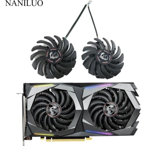 2Pcs/Lot PLD09210S12HH GPU Card Cooler Fan For MSI GeForce GTX 1650 Super 1660 1660Ti GAMING X Graphics Card Fan