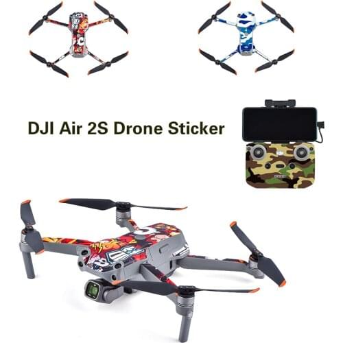 DJI Air 2S Drone Sticker Body + Remote Control + Battery Body Protection Film DJI Air 2S Drone Color Sticker DJI Accessories