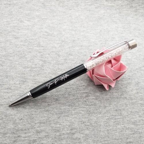1pc Free name engraved pen Personalized party decorative name pen UK wedding gift crystal pen