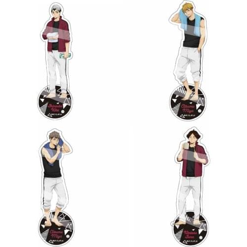 1 Pcs New Anime Haikyuu Hinata Kageyama Tsukishima Sugawara Family Acrylic Stand Figure Model Plate Holder Toys Collection Gifts