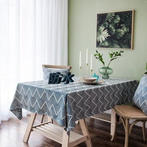 135x250cm Tablecloth Cotton Linen Desk Tablecloth Tea Table Cloth Tablecloth Ins Simple