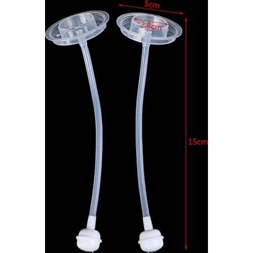 2Pc Baby Bottle Straw Replacement Wide Mouth Caliber Silicone Feeding Accessories