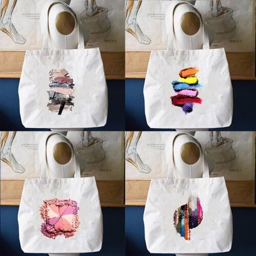 3D Graphic Print Shopping Bag Totes Women Canvas Shoulder Bag Cute Female Harajuku Ulzzang Grunge Tote Shopper Bags Eco Handbags