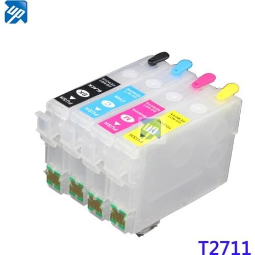 5sets Refillable ink cartridge for epson T2701 T2711 for epson WF3620/3640/710/620 7110DTW 7620DTWF WF 7610 WF-7710 WF-7720
