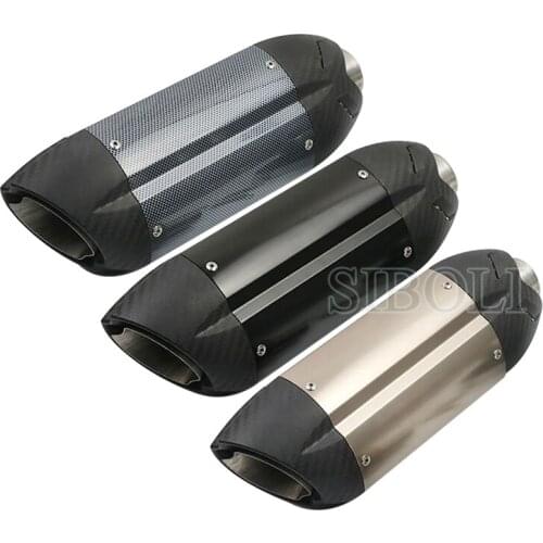 51MM Inlet Motorcycle Exhaust Muffler Pipe With Moveable DB Killer Z800 Devil Monster 796 Modified Exhaust Pipe MI001