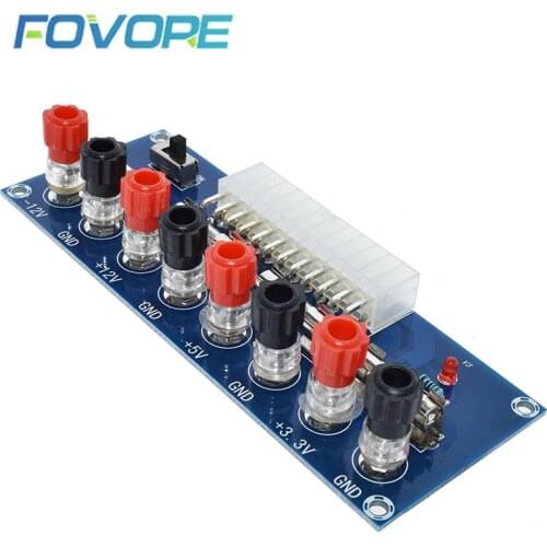 Desktop PC Chassis Power ATX Transfer to Adapter Board Power Supply Circuit Outlet Module 24Pin Output Terminal 24 pins