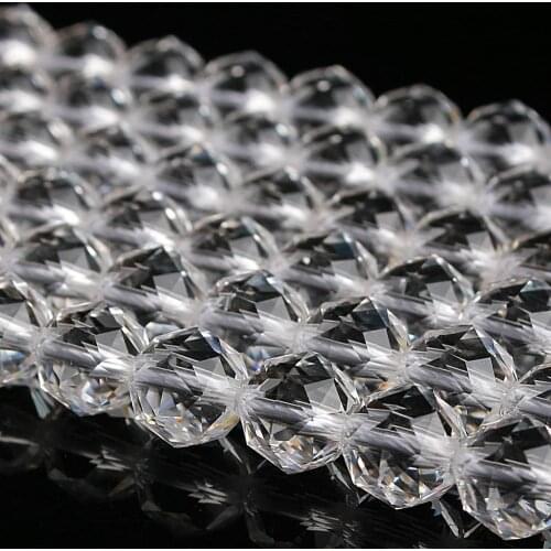 Natural Round Crystal The Most Shining 84cut Quartz Gemstone Loose Beads 6mm 8mm 10mm For Necklace Bracelet DIY Jewelry Making