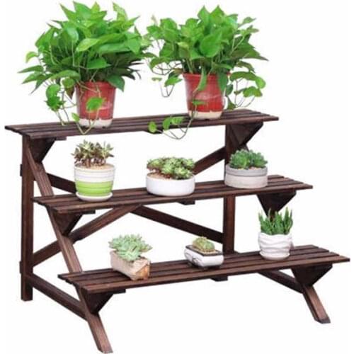 Flores Ladder Etagere Pour Plante Plantenrekken Varanda Plant Rak Bunga Stojak Na Kwiaty Outdoor Balcony Shelf Flower Stand