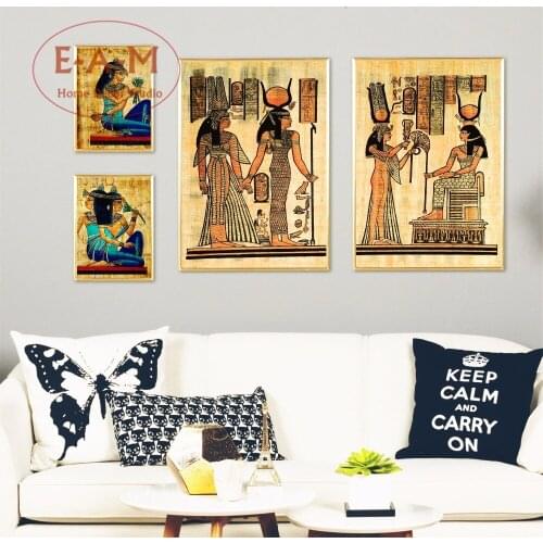Egypt Ancient Women Vintage Posters and Prints Wall art Decorative Picture Canvas Painting For Living Room Home Decor Unframed