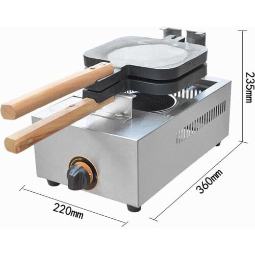 Gas Fish-shape Cake Grill Japanese Fish Waffle Maker Taiyaki Snack Baker Mini Household Waffle Making Machine FY-1105.R
