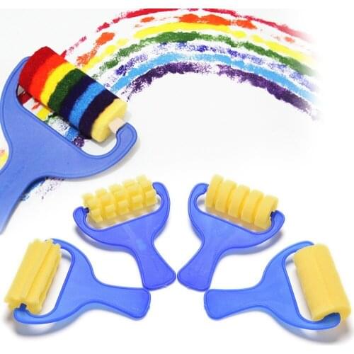 Sponge Painting Brushes Children Painting Brush Kids DIY Graffiti Drawing Toys Kindergarten Early Educational Toy Supplies HOT