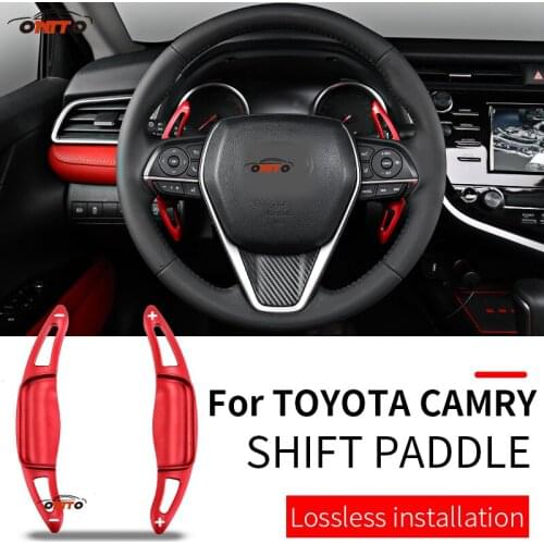Red/blue/black/silvery Car Accessory 2pcs/set Car Steering Wheel Shift Paddle Extension Shifter Fit for Camry 2018-2019
