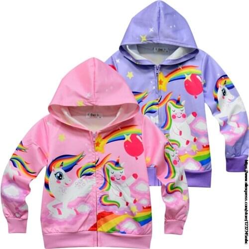 My Little Baby girl pony Girls Jacket Spring and Autumn New Childrens Spring Clothing for Girls Jackets birthday gift