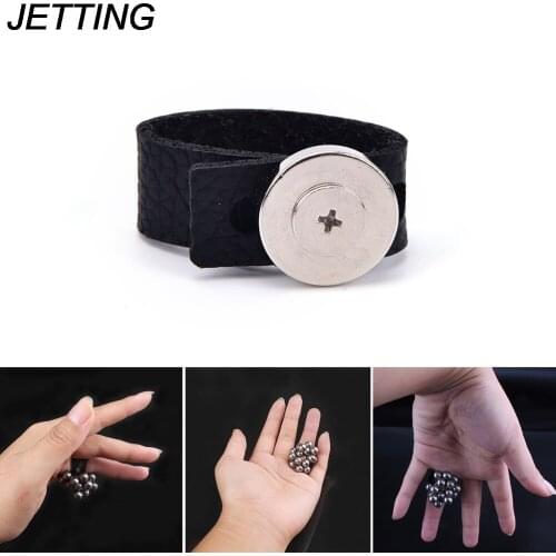 HOT 1Pc for Professional Catapult Magnetic Hunting Ball Leather Bag Pack Sling Slingshot ring