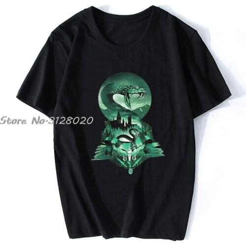 House Of Slytherin Printed T-shirt Over Size Mens Make Your Own T Shirt Men Cotton TShirt Tees Tops Streetwear Harajuku