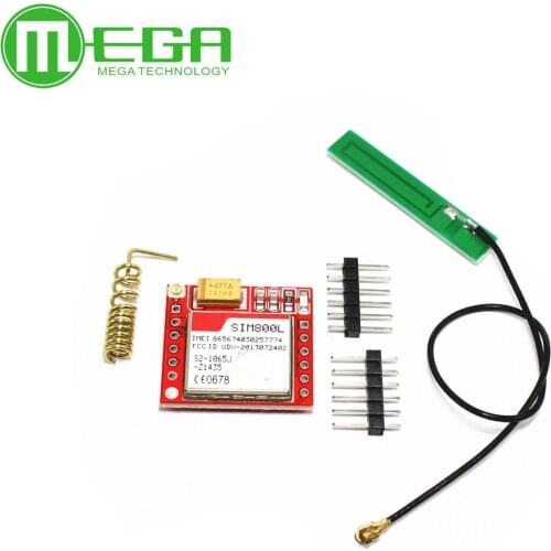 Smallest SIM800L GPRS GSM Module MicroSIM Card Core BOard Quad-band TTL Serial Port with the antenna