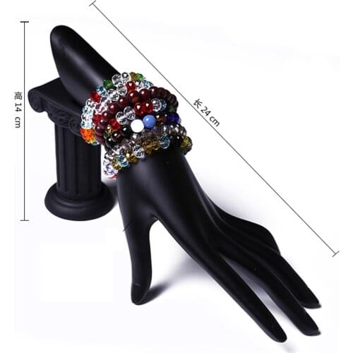 New 1PC Female Mannequin Hand Women Display Model Watches Rings Bracelets Necklace Jewelry Artwork Display Black Leaning Hand