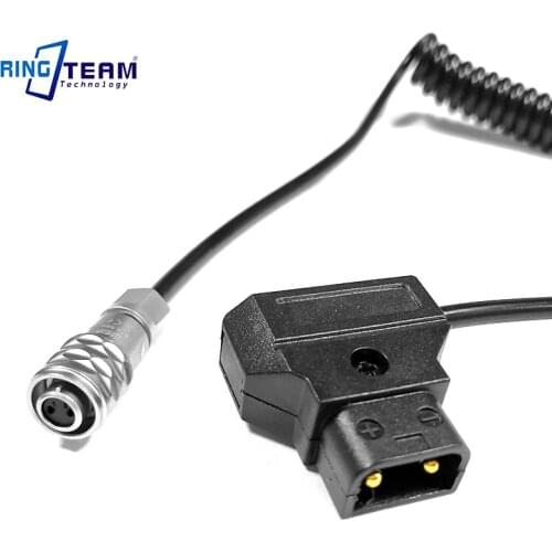 P-tap D-tap Adapter to Weipu FS6 Coiled Power Cable for BMPCC 4K BMPCC 6K Blackmagic Pocket Cinema Camera 4K 6K