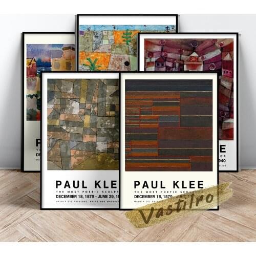 Paul Klee Famous Classic Poster, Klee Rose Garden Southern Gardens Art Prints, Bedroom Wall Decor, North German City Painting