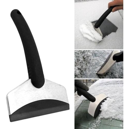 Portable Ice Shovel Defroster Automobile Black Premium Quality Snow Scraper Snow Brush Universal