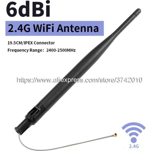 High gain 6dBi 2.4G wifi antenn Wireless router antenna IPEX Connector