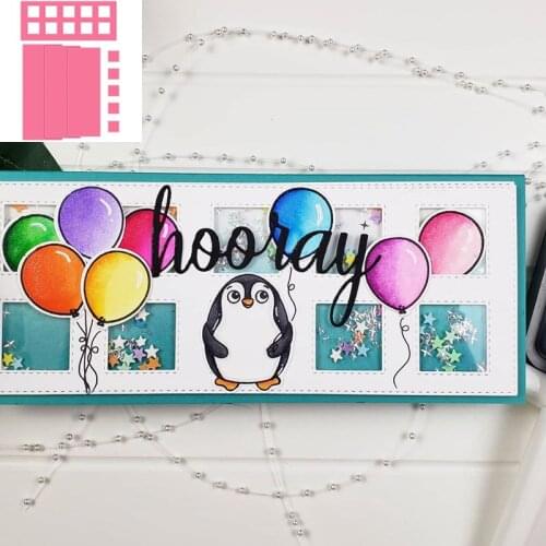 Slimline Grid Plate Metal Cutting Dies Set for DIY Scrapbooking Craft Paper Cards Album Decor 2020 New Embossing Dies