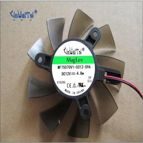 75mm VAG Video Card Fan Replacement 43mm 2Pin 0.35A PLA08015S12HH 256 in Video Card/GPU Coolin
