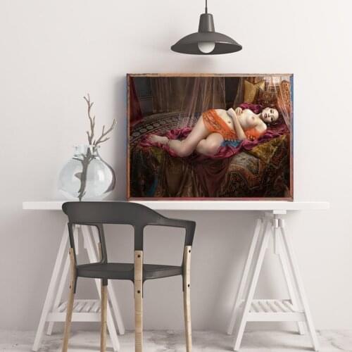 Modern Wall Hanging Decoration Art Sexy female lady Art Home Decoration Spray Painting posters and prints wall art canvas