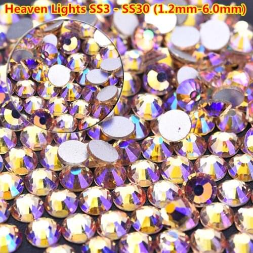 Ss3-ss30 Mixed Nail Strass Crystal Rhinestones swarovsky FlatBack Nail Rhinestone 3D Non HotFix Nail Art Decoration DIY Glass