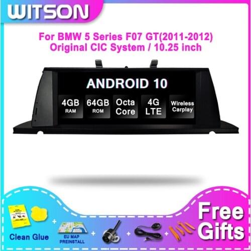WITSON BMW BIG SCREEN Android 10.0 For BMW 5 Series F07 GT(2011-2012) CIC 4G RAM 64GB ROM CAR RADIO
