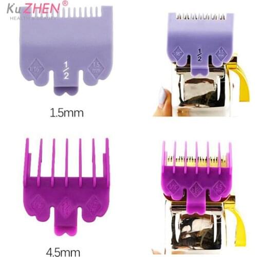 1/2pcs/set Salon 1.5mm 4.5mm Guide Comb ABS Replacement Part Barber Attachment Home Hair Clipper Cutting Professional For Wahl